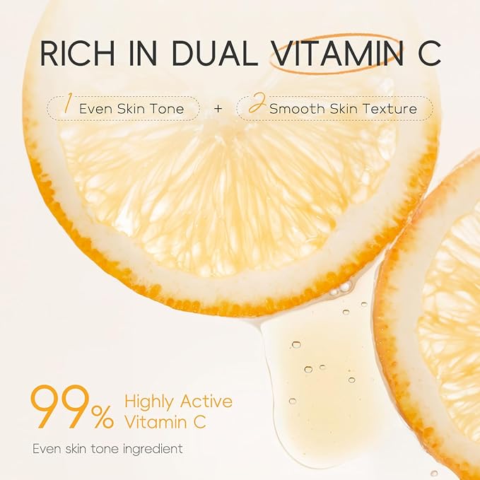 Vitamin C Facial Skin Care Set for Women, 8 In 1 Skincare Gift Set for Teenage Girls, Travel Skincare Set, Hydrating, Smooth