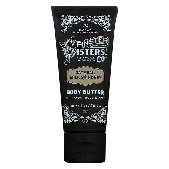 Co. All-Natural Handcrafted Body Butter, Oatmeal Milk & Honey, 2 Ounce (Pack of 6)