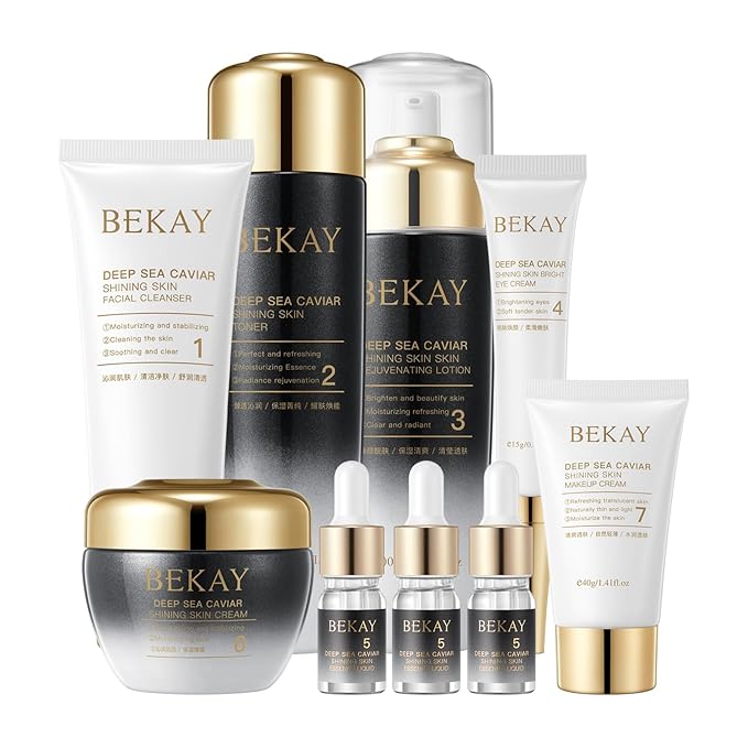 9-In-1 Skin Care Set For Women Moisturizing Rejuvating Anti-Wrinkle Skin Care Kit For Women's Daily Skincare Routine