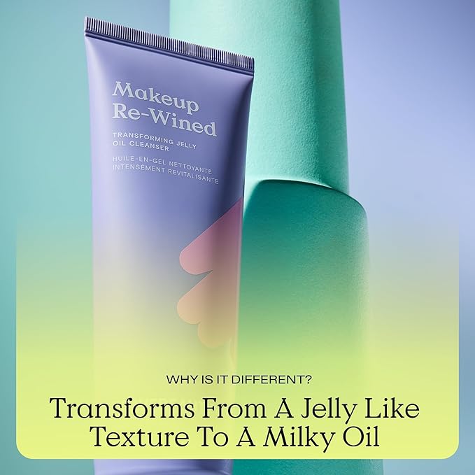 KraveBeauty Makeup Re-Wined Duo, Transforming Jelly Oil Cleanser Duo, Removes Makeup & Impurities, Suitable For All Skin Types, Vegan & Cruelty Free, 3.38 fl oz x2