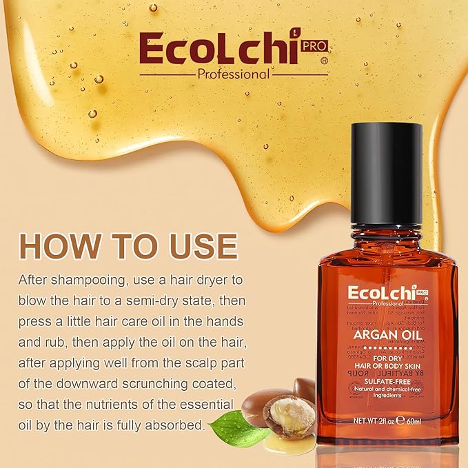 Collagen Shea Butter Hair Protein Argan Oil - Deep Conditioning Hair Treatment Mask Organic Natural Essence for Dry Damaged Hair (60ml)