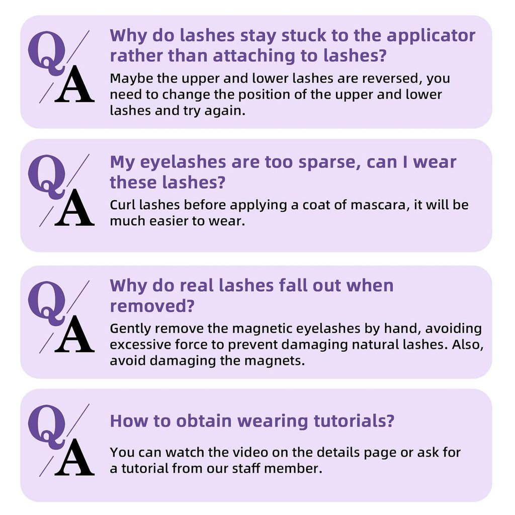 B&Qaugen Magnetic Eyelashes with Applicator Lashes Reusable Glue-Free Natural Look Cluster Kit Easy to Wear and Remove（M01）