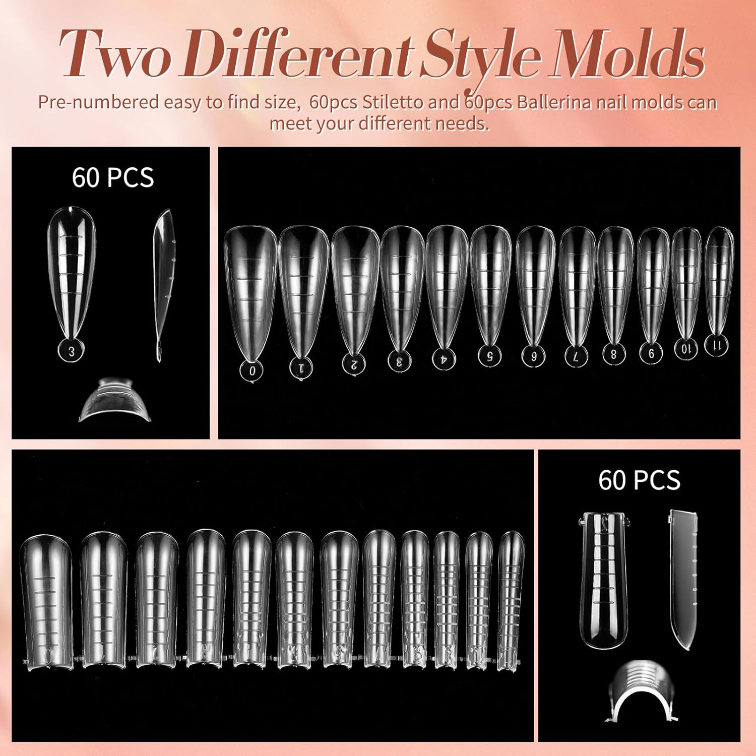 BORN PRETTY Poly Extension Gel Kit-12 Colors Extension Nail Gel Kit Nude Clear Jelly Pink All-In-1 Kit Builder Glue with Nail Lamp Base Top Coat Set Nail Forms French Manicure Ideal Gifts