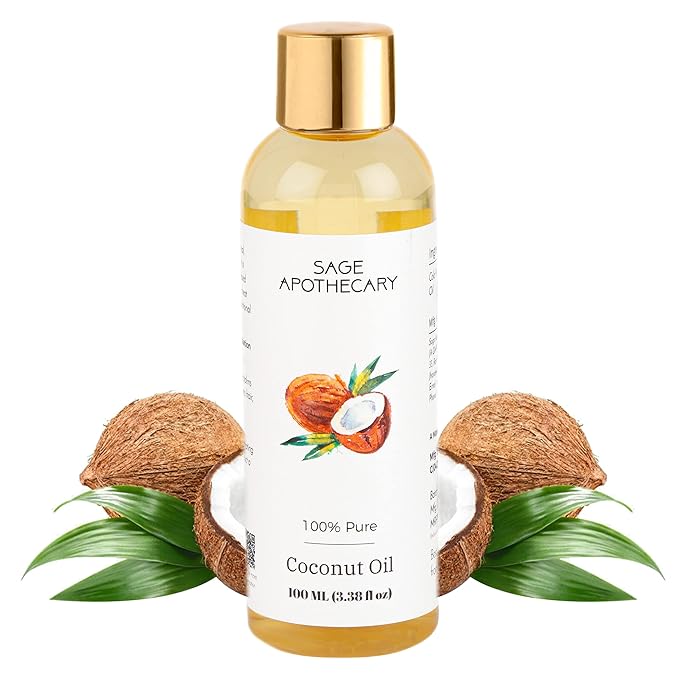 Cold Pressed Virgin Coconut Oil Pure & Natural | Vitamin E | for Long, Strong & Gorgeous Hair, Body | All Skin & Hair Types - 100 ml