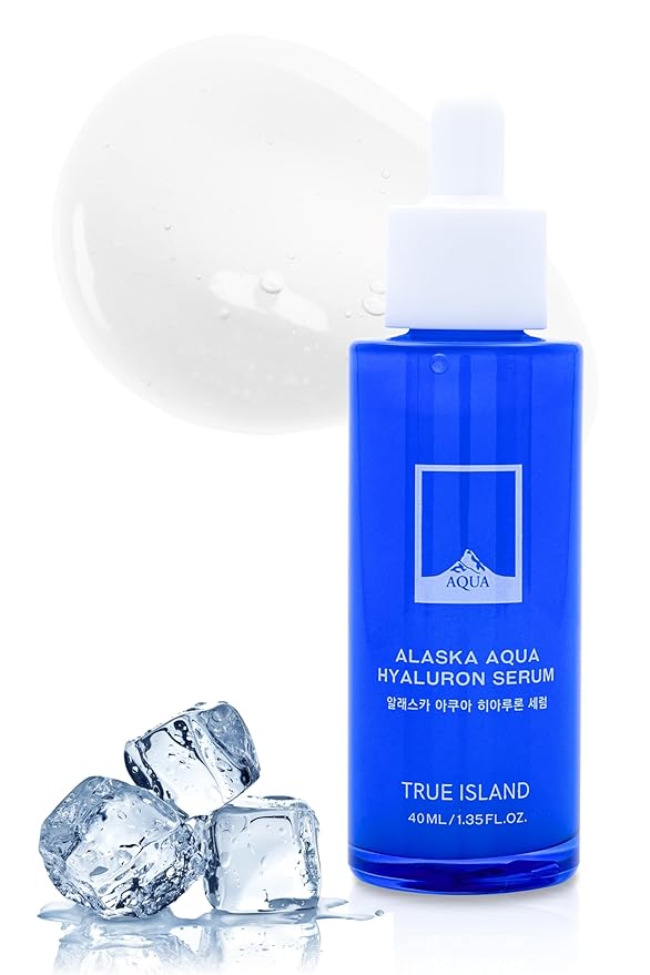 Alaska Aqua Hyaluron Serum Hydrating Face Serum for Women & Men | Korean Hyaluronic Acid Serum for Face | Moisturizing & Skin-Calming Facial Serum w/Adenosine (1.35 fl oz)