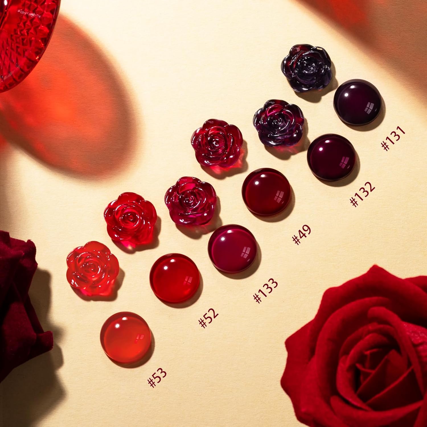 GELLEN Dark Red Nail Polish Set, Deep Burgundy Wine Cherry Blood Red 6 Colors, Fall Winter Quick Air Dry Regular Nail Polish for Women Gifts DIY Art Nails Home Salon, Not UV Gel, Hema Free, Non-toxic