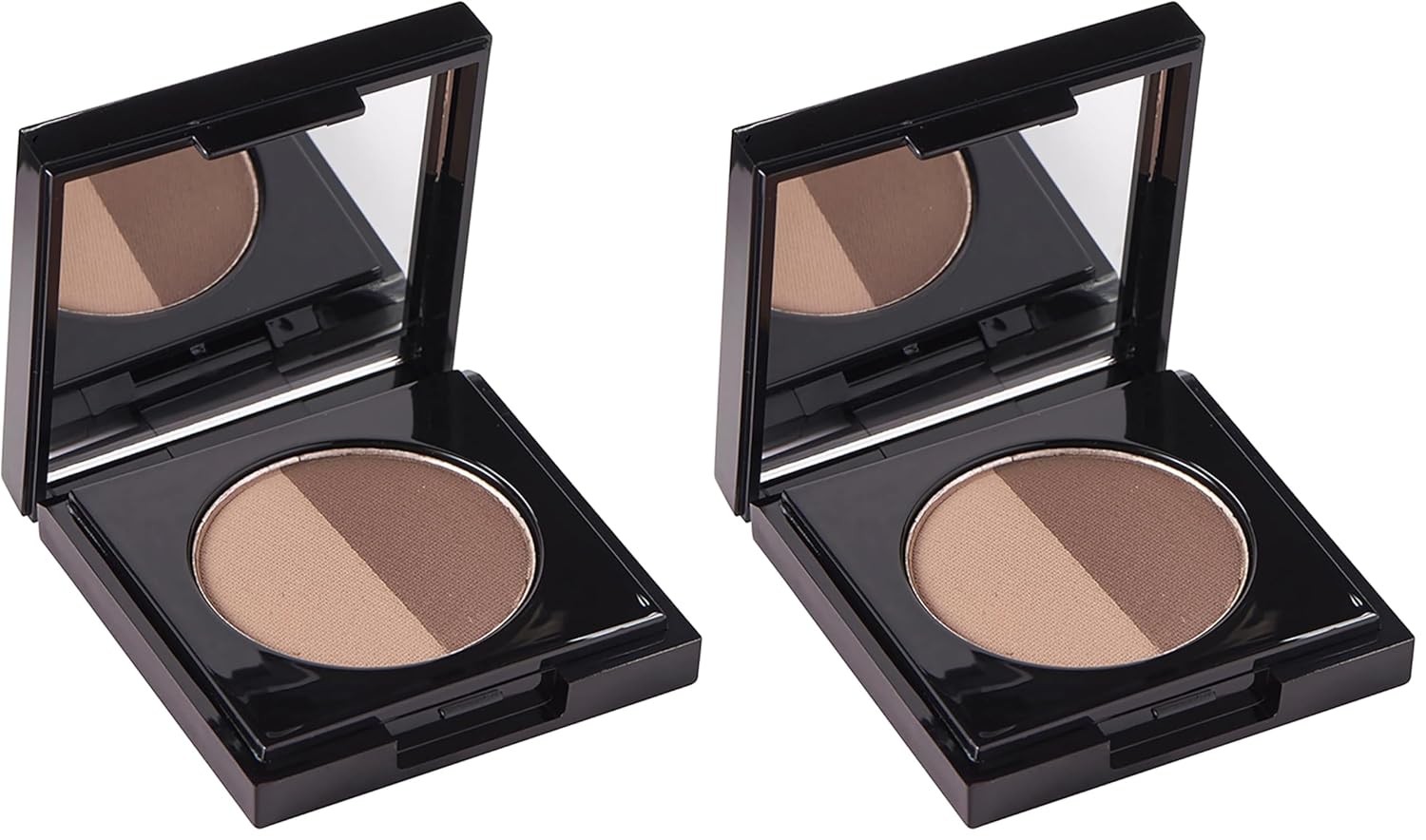 Arches & Halos Duo Luxury Brow Powder - Two-for-one Versatile Compact Powder - For Full, Defined Brows - Vegan and Cruelty Free Makeup - Mocha Blonde, 0.088 oz (Pack of 2)