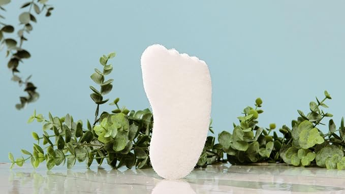 HartFelt Foot Exfoliating Sponge | Chemical-Free Foot Scrubbers for Smooth & Soft Feet | Gentle Sponge Pad for Callus Removal, Dead Skin & Cleansing | Made in USA - 6 Count