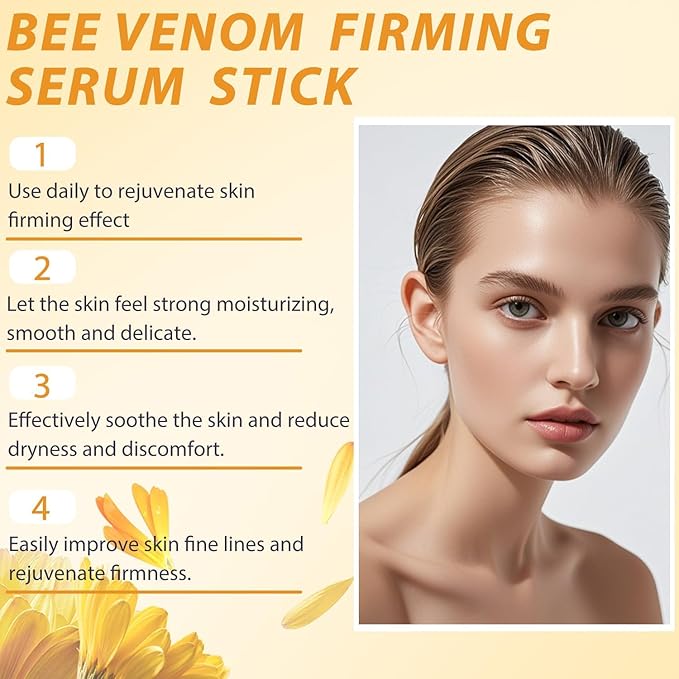 Bee Venom Firming Serum Stick,Advanced Firming & Wrinkle-Reducing Cream,Lifts and Tightens the Skin,Effectively Solving Wrinkles and Fine Lines for All Skin Types (1)