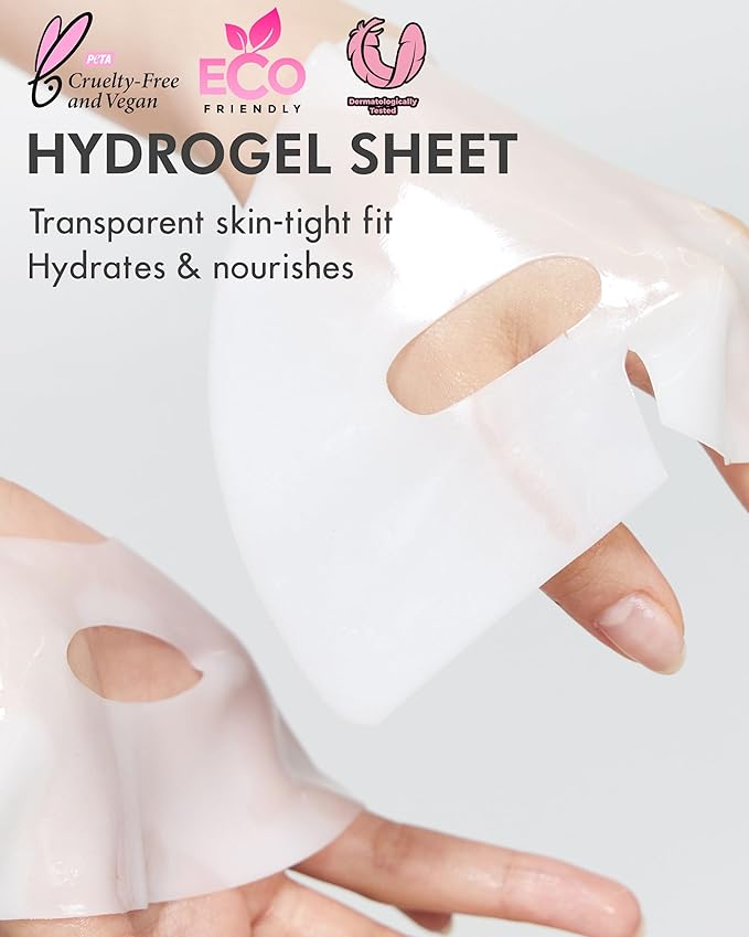 DERMAL 39 Combo Sheet Mask + Collagen Hydrogel Melting Jelly Gel Mask 4ea Bundle