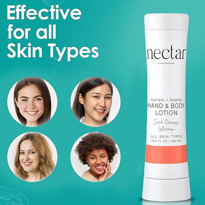 Nectar Squeeze Cartridge Hand and Body Lotion - Moisturizing Lotion in a Squeeze Bottle