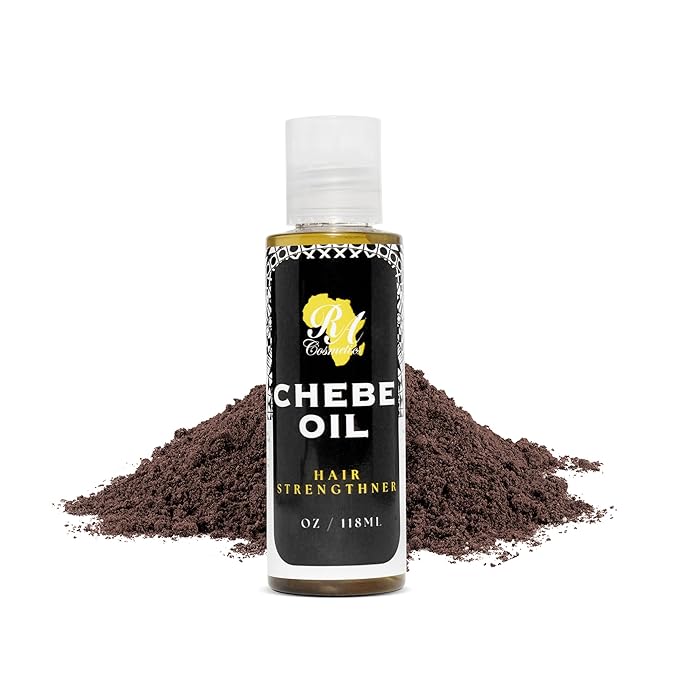 RA COSMETICS Chebe Oil- Hair Strengthening And Growth Enhancing, Moisture-Rich Formula with Chebe, Natural Oil - Rich In Nutrients - Promote Elasticity, Prevents Breakage, Nourishes Scalp-4oz