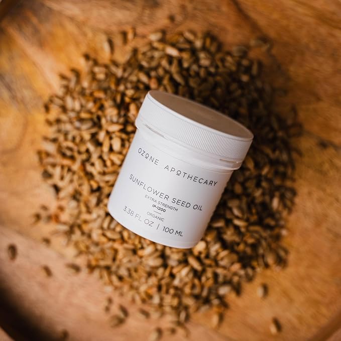 Ozonated Sunflower Oil | Organic Ozone Infused Natural Skin Care | Moisturizing and Cleansing for People and Pets