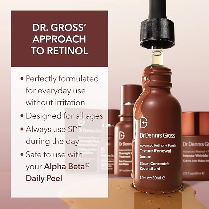 Dr. Dennis Gross Advanced Retinol + Ferulic Eye Serum – Target Dark Circles, Puffiness, Fine Lines & Wrinkles for Smooth, Youthful-Looking Eyes, 0.5 oz