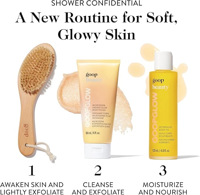 goop Beauty Microderm Body Polish 2-Pack | Exfoliating Scrub & Foaming Cleanser