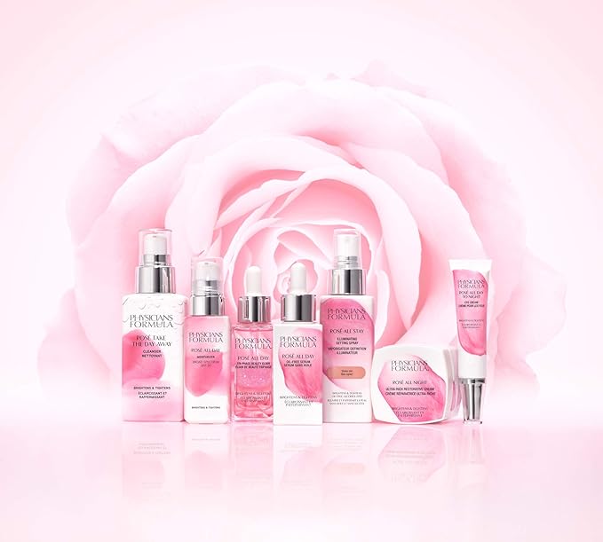 Physicians Formula Rosé All Day To Night Eye Cream, Dark Circles, Puffiness, Bags Under Eyes, Wrinkles | Dermatologist Tested, Clinicially Tested, Hypoallergenic