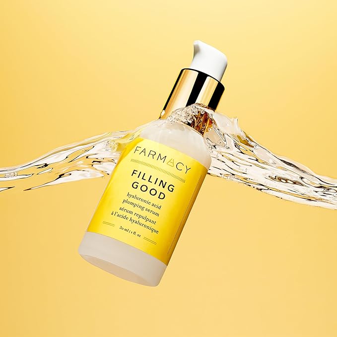 Farmacy Hyaluronic Acid Serum for Face - Filling Good Anti Aging Skin Care + Hydrating Face Serum - Plumping + Smoothing Wrinkle Serum to Visibly Firm Skin for a Youthful Complexion (30ml)