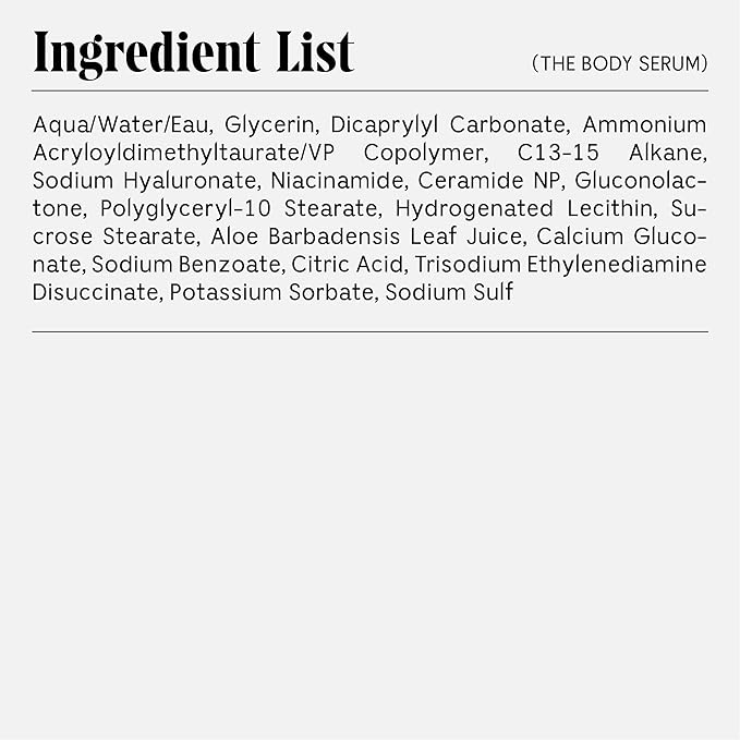 Nécessaire The Body Serum - Hydrating Serum With Hyaluronic Acid, Niacinamide + Ceramides. Dermatologist-Tested. Hypoallergenic. Approved By The National Eczema Association. 150 ml / 5.1 fl oz.