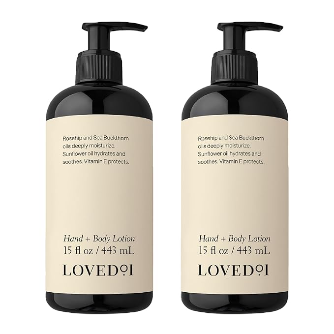 Hand & Body Lotion, John Legend Skincare, Fragrance-Free, Daily Lightweight Cream, Formulated with Shea Butter & Vitamin E, 2-Pack (15 oz each)
