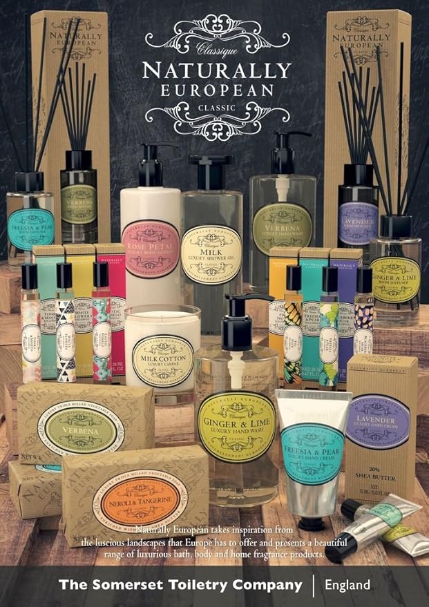 Naturally European - Freesia & Pear - Luxury Body Lotion, 500 ml / 16.90 fl oz