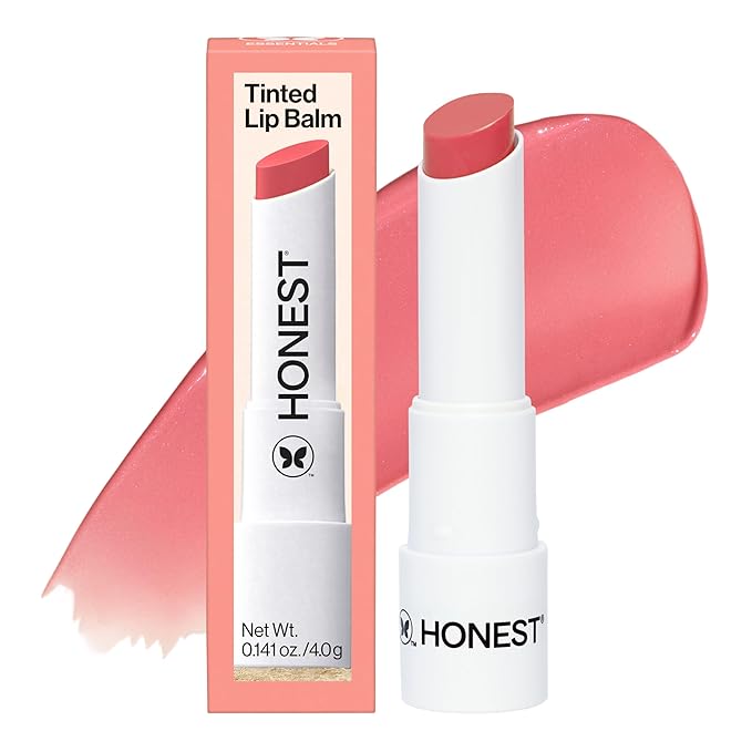 Honest Beauty Moisturizing Vegan Tinted Lip Balm 3-Pack | Antioxidant-rich Acai Extracts + Avocado Oil | Paraben Free + Cruelty Free