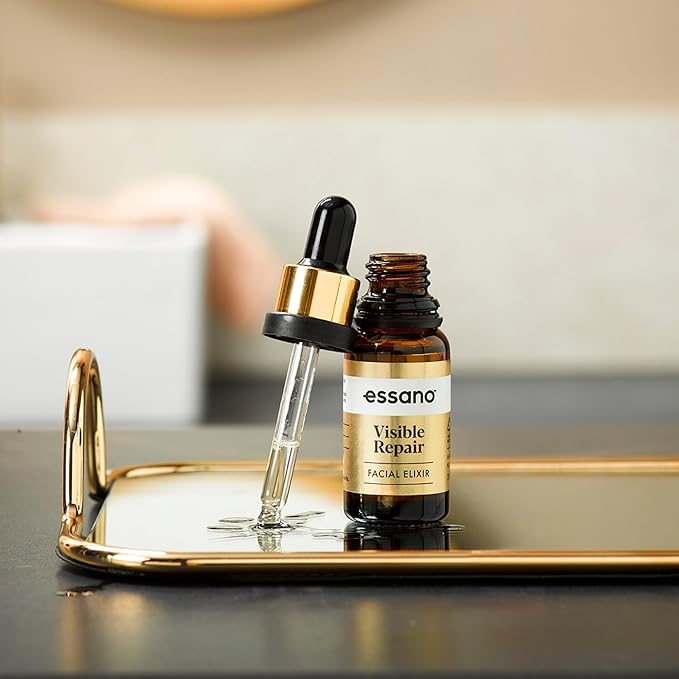 Essano Visible Repair Elixir Face Serum, Face Oil Vitamin C Serum, Supports Anti Aging, Appearance of Fine Lines, Wrinkles, Cruelty Free, 20ml