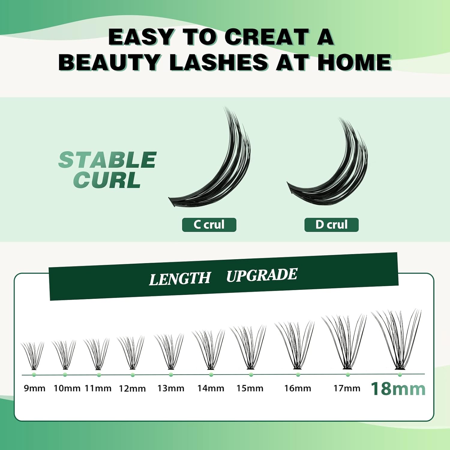 Lash Clusters 300Pcs Individual Lashes 20D 0.07C Curl 9-18MIX Lash Extensions Clusters Lashes Soft&Natural False Eyelashes Individual DIY Eyelash Extension at Home(20D-0.07C,9-18MIX)