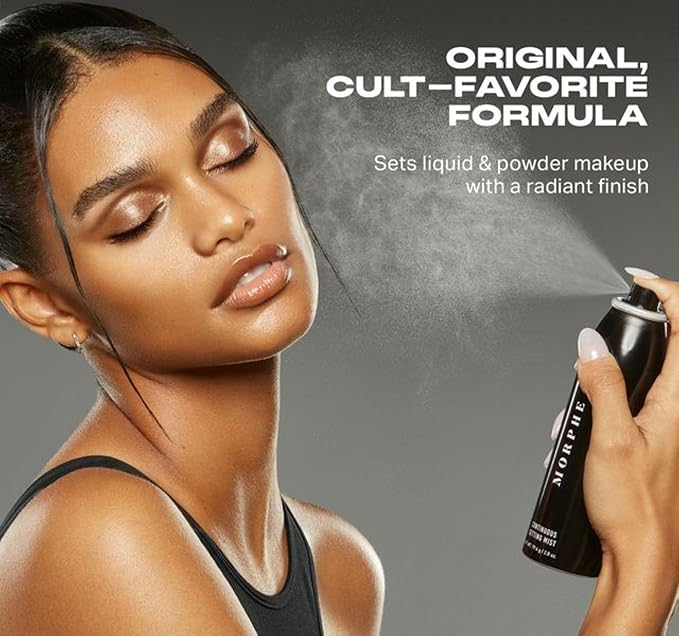 Morphe Jumbo Continuous Setting Spray - Micro-Fine Setting Spray for Makeup with a Radiant Finish - Helps Makeup Resist Caking or Fading & Increases Wear of Foundation (6.5 fl oz)