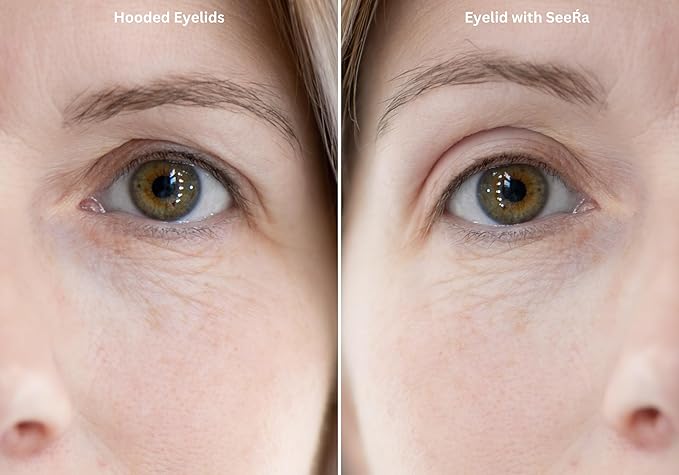 SeeRa: Instant Lifting Eyelid Tape for Hooded & Droopy Eyes - Hypoallergenic, Waterproof, Invisible Eye Lift Strips, Non-Surgical, Eyelid Lifters & Stickers-90pcs (4mm-7mm) (4mm-Petite)