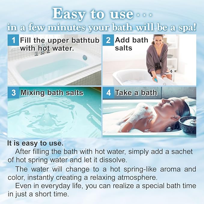 Japanese Hot Spring Bath Salt Onsen Thick Creamy Texture, Powder 600g (15 Baths) (Onso Cloudy)