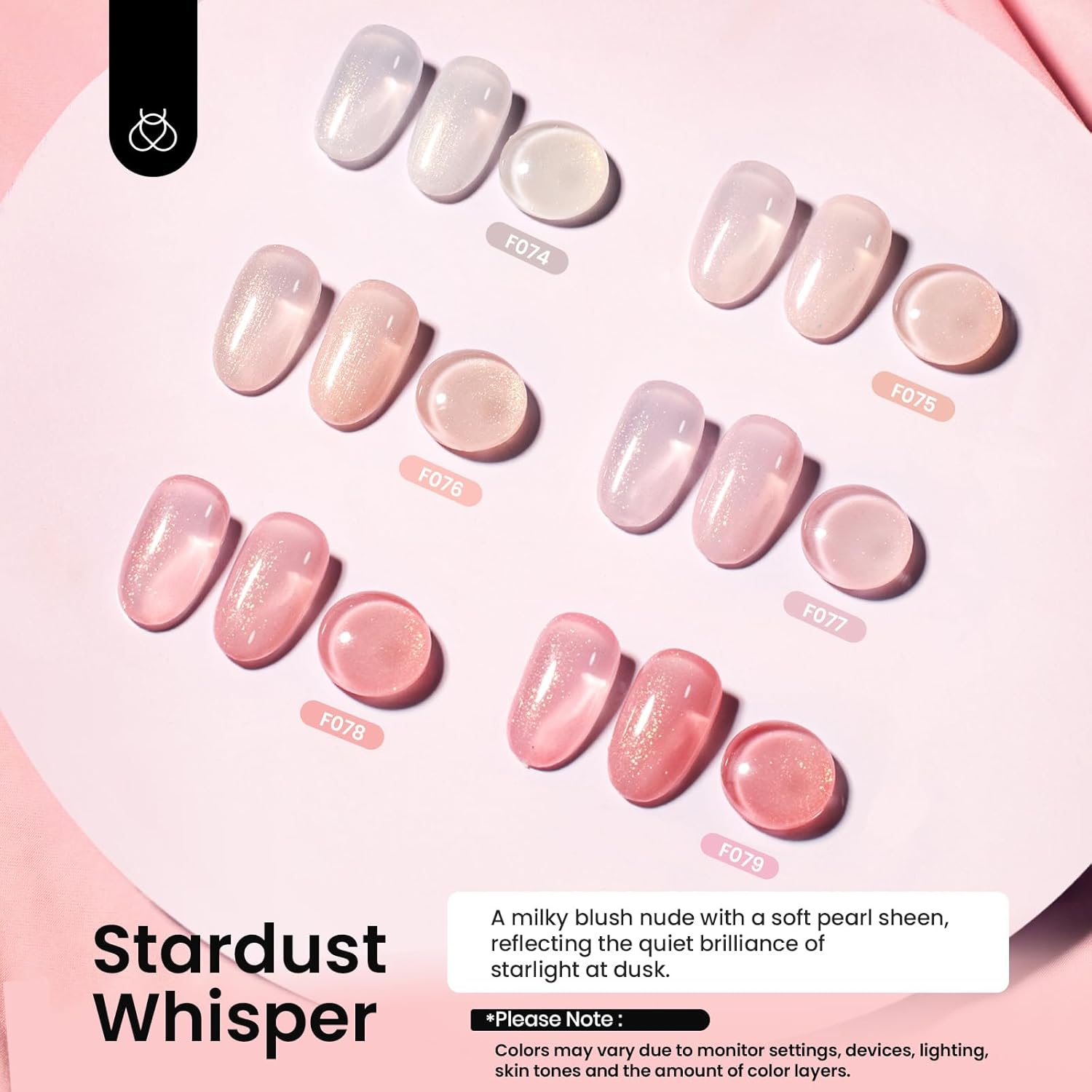 Beetles Rubber Base Gel Nail Polish – Glitter Nude Pink Builder Base Coat for Natural Nails, Nail Strengthening, Long-Lasting Soak Off UV LED Gel Gift for Women