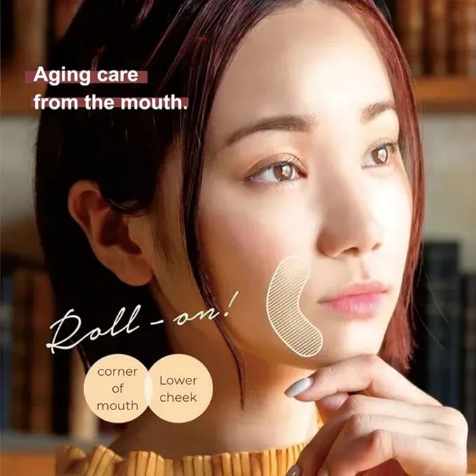 Premium Roll-On Essence 10ml – Anti-Aging Serum with Placenta, Retinol & Peptides – Targeted Care for Smile Lines & Eye Area – Easy No-Touch Application