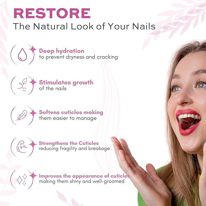 Pics Nails Professional Cuticle Oil - Berries Cuticle Softener for Nails & Cuticle Care - Nail Oil Cuticle Repair Treatment with Sunflower Seed Oil 12ML Cuticle Oil Bottle with Brush Applicator