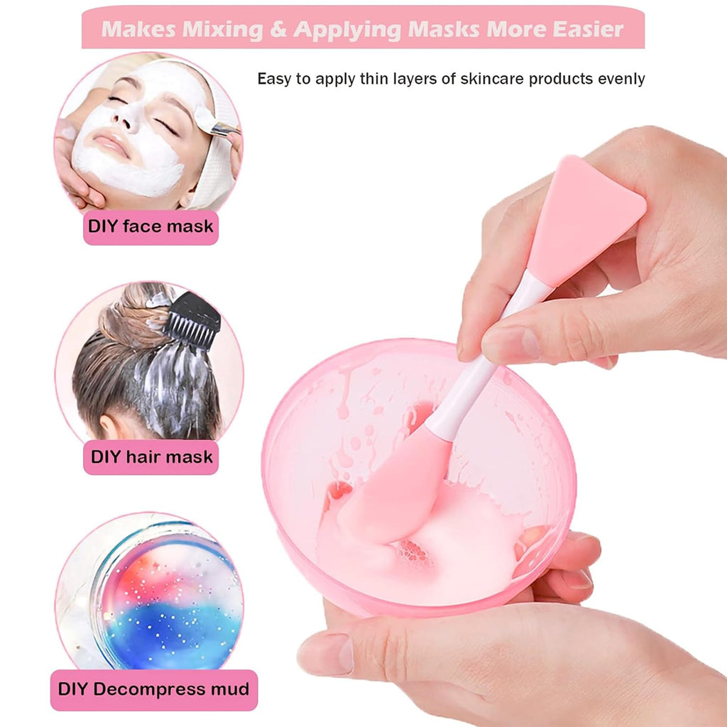 Silicone Face Mask Brush, Facial Mud Mask Applicator Brush Flexible for Applying Facial Mask,Sleeping Mask,Clay Mask,Body Lotion Mask Beauty Tools Makeup Brushes Applicator