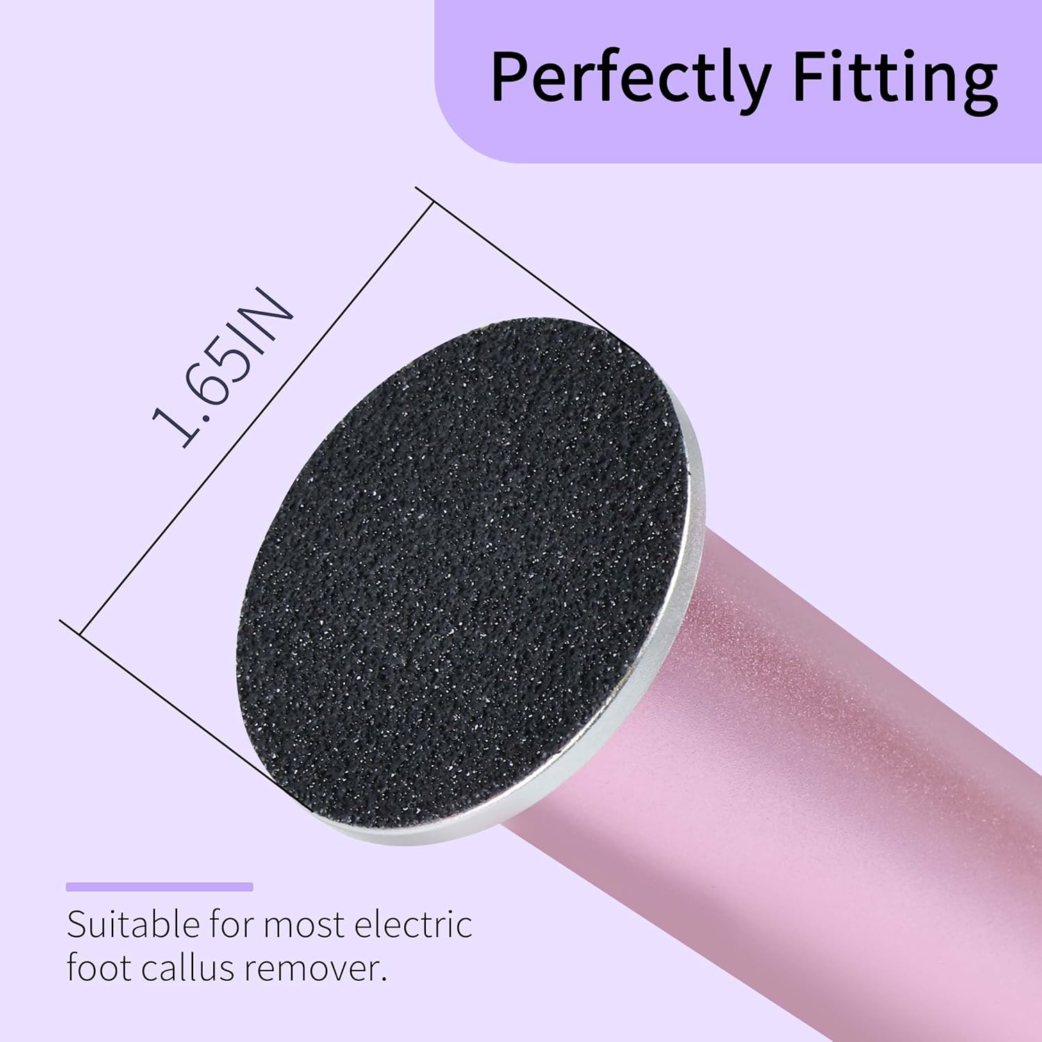 120PCS Fine 180 Grit Replaceable Sandpaper Discs for Electric Foot Callus Removers - 42mm Ultra-Soft Foot File Refills - Gentle Polishing & Baby-Smooth Finish