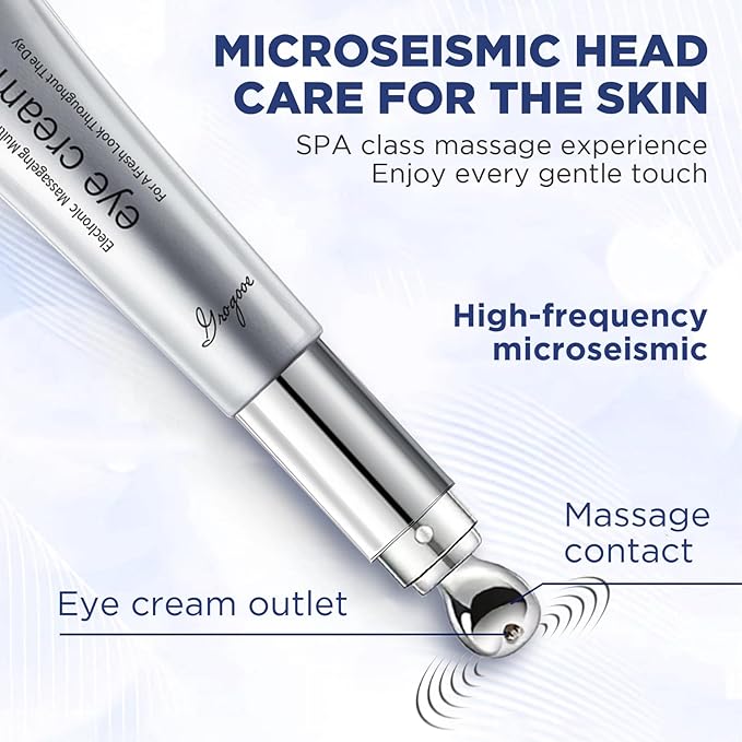 Under Eye Cream | Electric Wrinkle Eraser Massaging Eye Cream | With Multi-Peptide Firming & Retinol & Caffeine & Niacinamide | Anti-Aging for Puffiness Bags Under Eyes