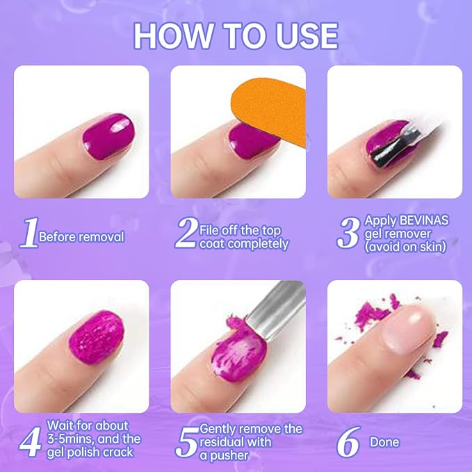 Gel Remover & Nail Latex for Nails Polish Gel Remover Gel Nail Polish Remover Set Nail Latex Tape Gel Remover & Nail Latex