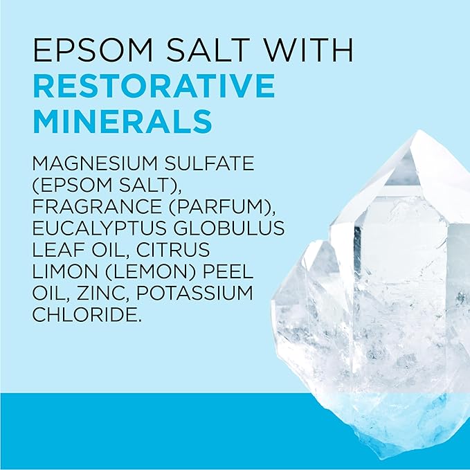 Dr Teal's Pure Epsom Salt, Restorative Minerals with Magnesium, Potassium & Zinc, 3 lbs