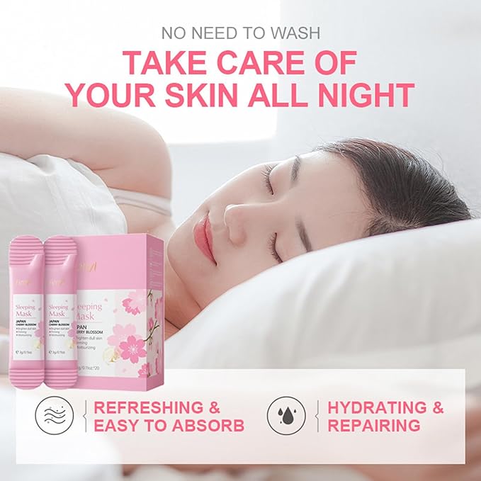 Skincare Gifts For Teenage Girls,Cherry Blossom Skincare Sets,Facial kit,Pamper Sets For Women Gifts,Skin Care Sets & Kits (One Size, Cherry Blossom-SetB-Exfoliating)