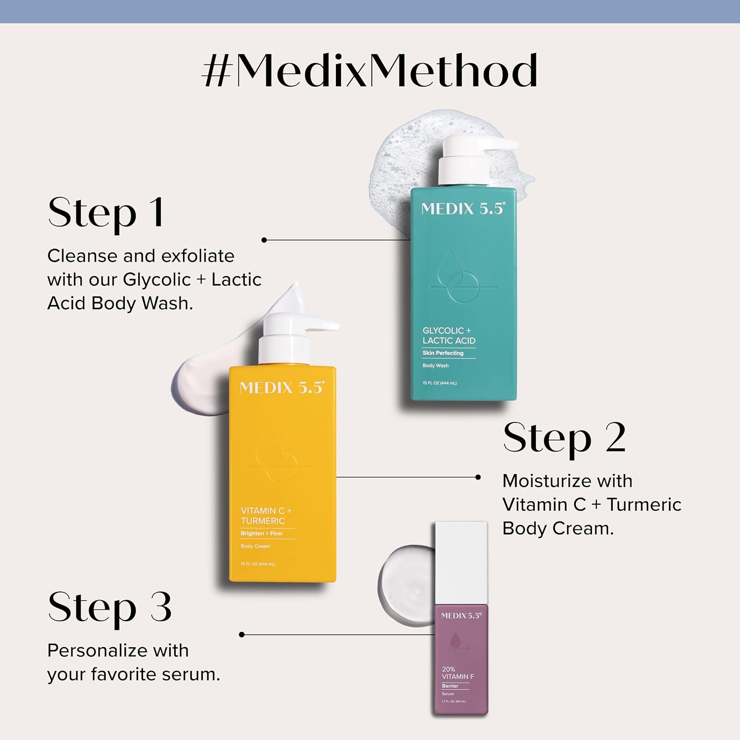 MEDIX 5.5 Vitamin C Cream Face Lotion & Body Lotion Moisturizer | Anti Aging Skin Care Firming & Brightening Cream Diminishes The Look Of Uneven Skin Tone, Age Spots, & Sun Damaged Dry Skin, 15 Fl Oz