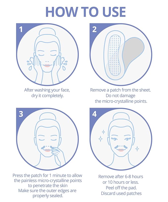 Dissolving Microdart Depuffing Patches for Under Eye and Smile line with Hyaluronic Acid and Tea Tree - 3 pairs - Anti wrinkle patches for face overnight