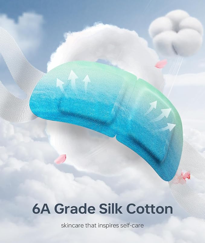 Hyaluronic Acid Self Heating Warm Compress for Eyes, Heated Eye Mask for Fast Relief of Dry Eyes, 14 Pack Steam Eye Mask, Moisturizing & Highly Effective Steam Eye Mask