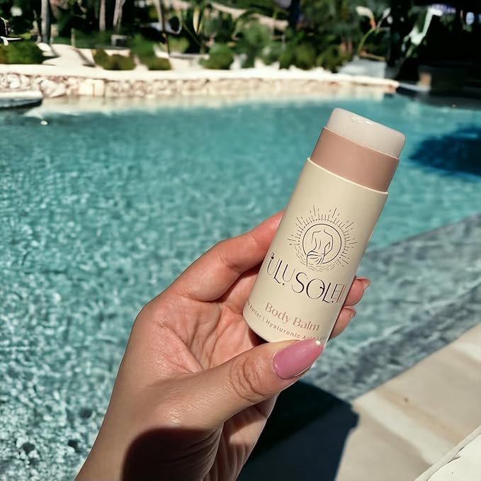 Shea Butter Body Balm with Hyaluronic Acid | Rich Moisturizing Stick for Dry Skin | Hydrating & Softening