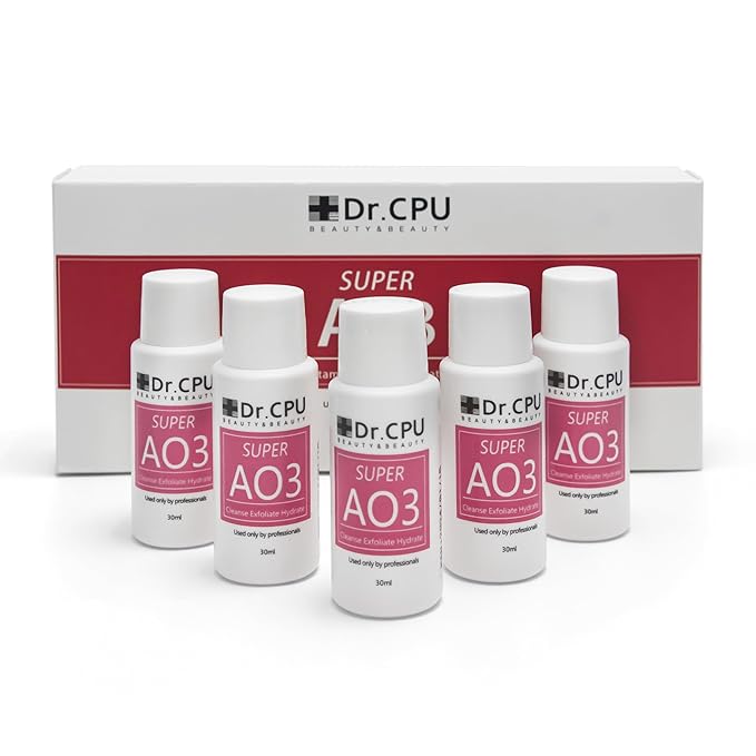 Water Peeling Hydrofacial Skincare Face Moisturizer Cleaning Skin Serum Aqua Peel Concentrated Solution 30ml/1.01oz Per Bottle Dilute to 800ml/27oz Solution Use AS1 SA2 AO3 5 Bottles Per Set(AO3)