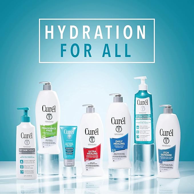 Curel Daily Healing Moisture Body Lotion, Original Formula - 13 Fl Oz (Pack of 2)