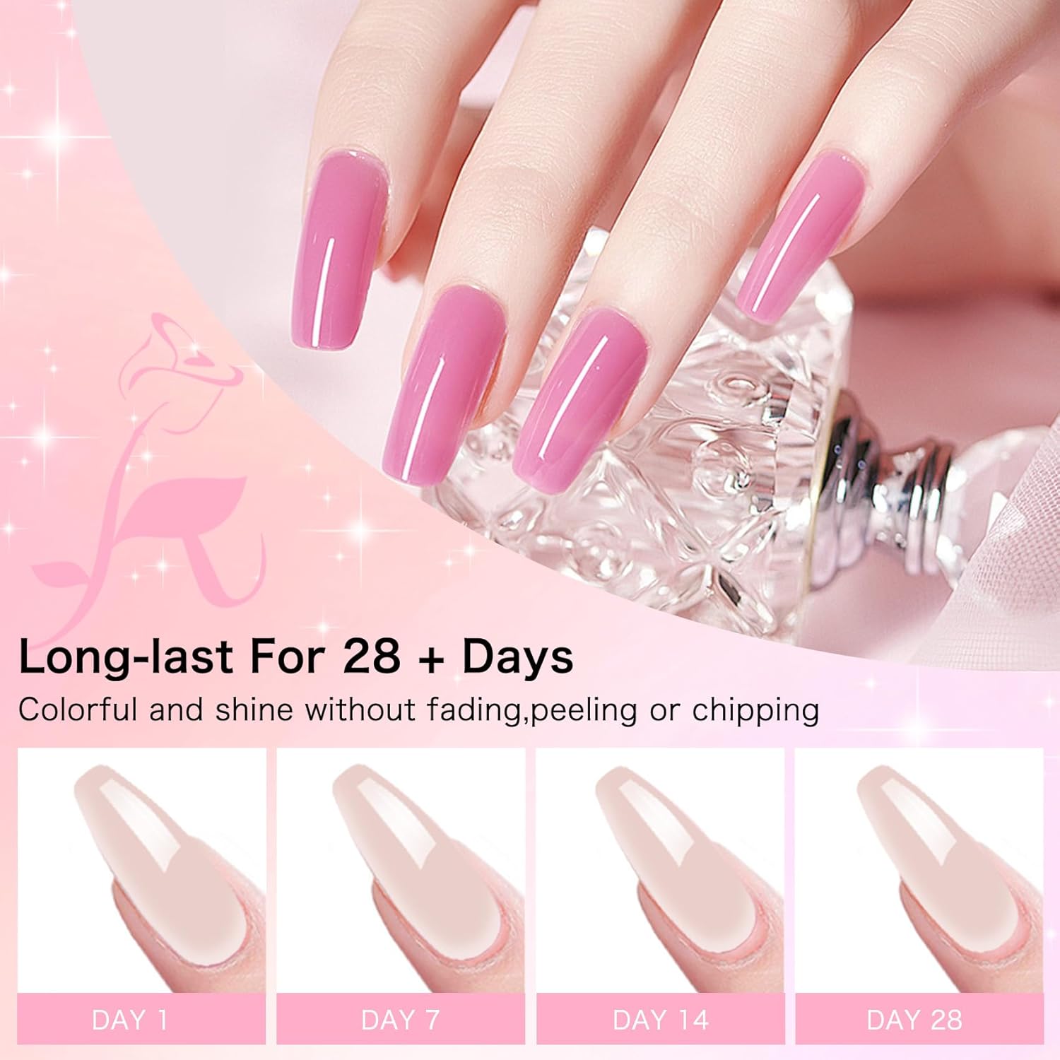 Acrylic Powder for Nail 56g: 2oz Raspberry Rose Acrylic Powder Large Capacity Professional for 3D Art Carving French Extension - DIY Nail Carving Long-Lasting No Needed Lamp