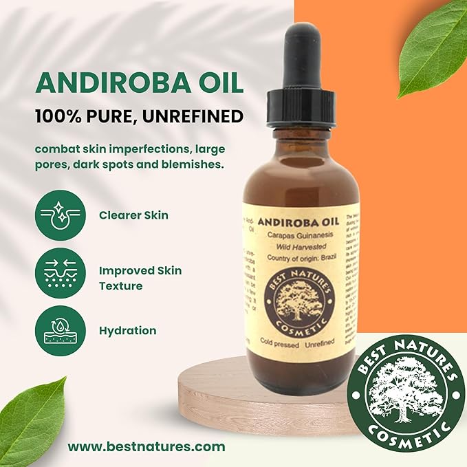 Andiroba Oil - Cold Pressed, Unrefined, Wild Harvested 1oz / 30ml