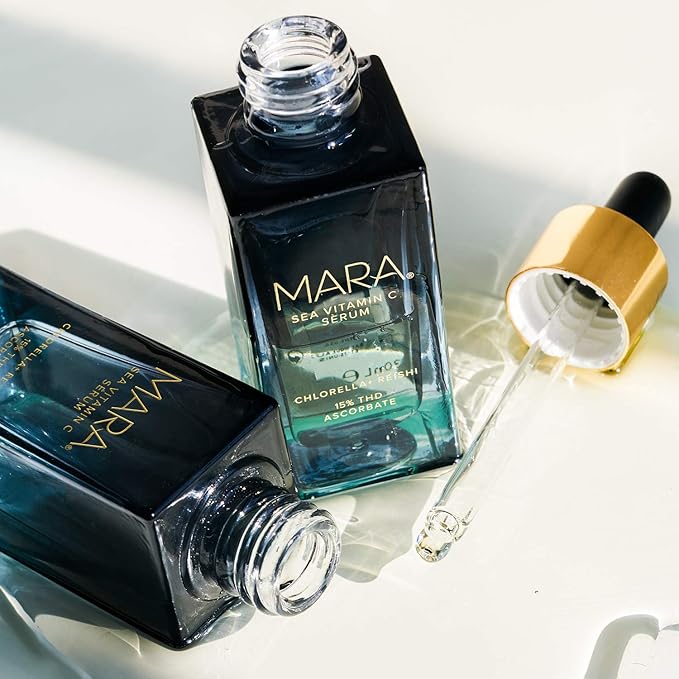 MARA - Natural Chlorella + Reishi Sea Vitamin C Serum | Plant-Based Skin Care | Skin Firming With Moringa + Squalane (1 oz | 30 ml)