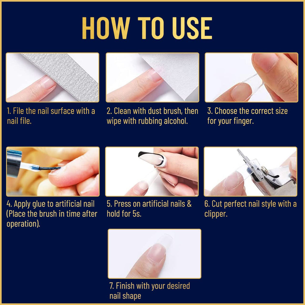 Valitic Strong Nail Glue and Strengthener for Acrylic and Press On Nails - Quick Dry Brush On Gel for Long Lasting Effect - Adhesive Nail Bond for False Nails with Tips Strengthener - 2 PACK