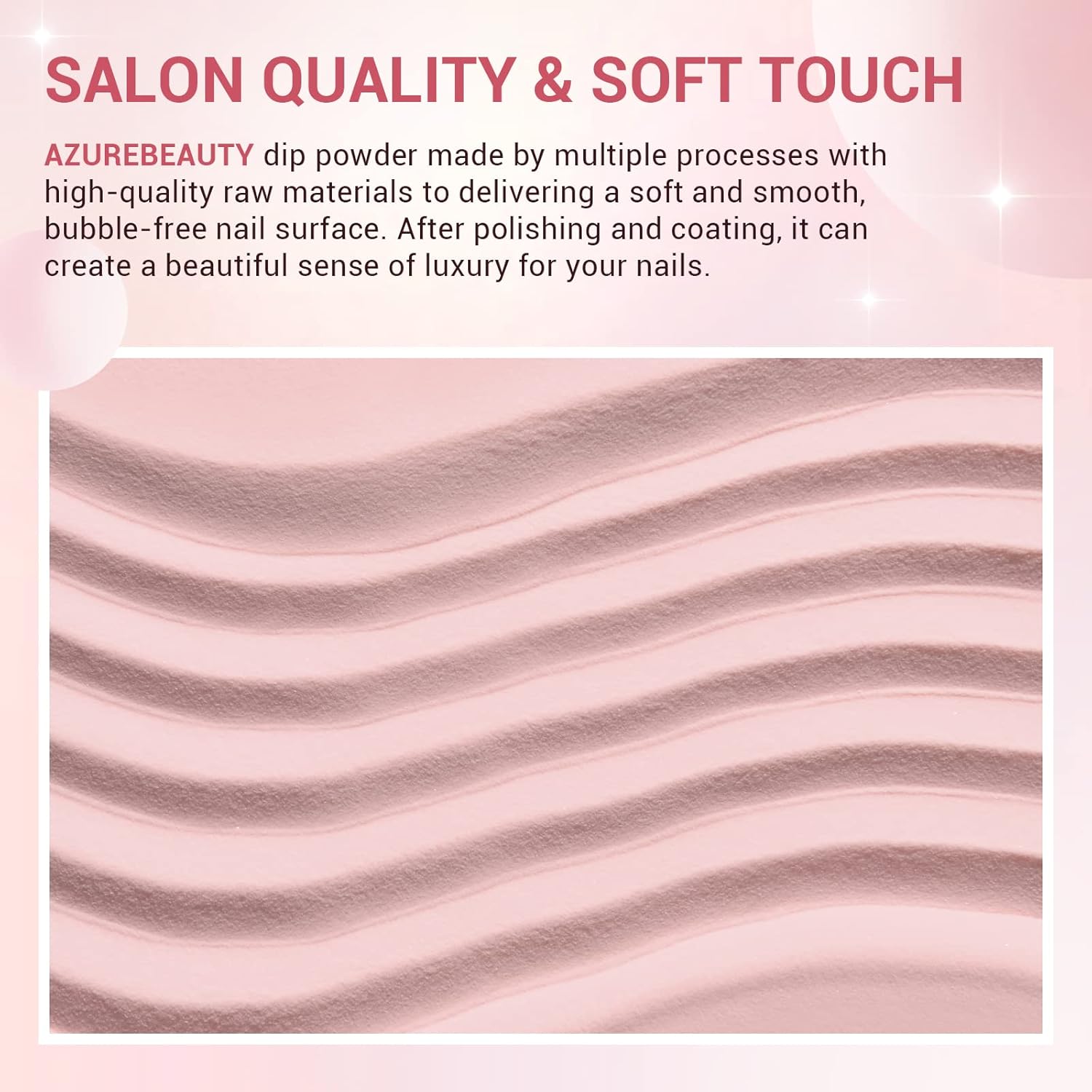 AZUREBEAUTY Dip Powder Nail Kit Starter, 4 Colors Pink Tones Dipping Powder Set, French Nail Art Base Top Coat Activator Liquid All Seasons Manicure DIY Salon 12 PCS